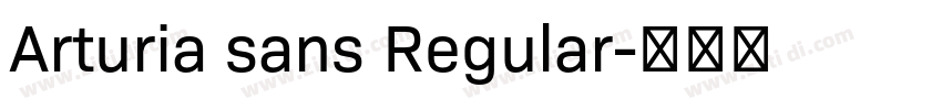 Arturia sans Regular字体转换